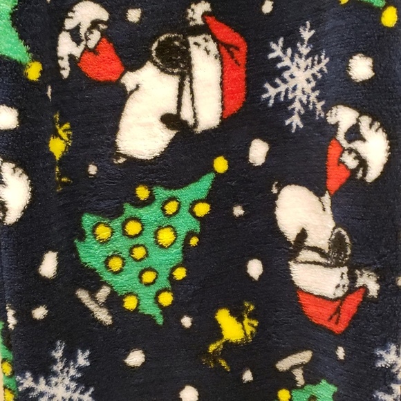 SNOOPY Christmas Pajama Fleece Pants - Picture 2 of 5